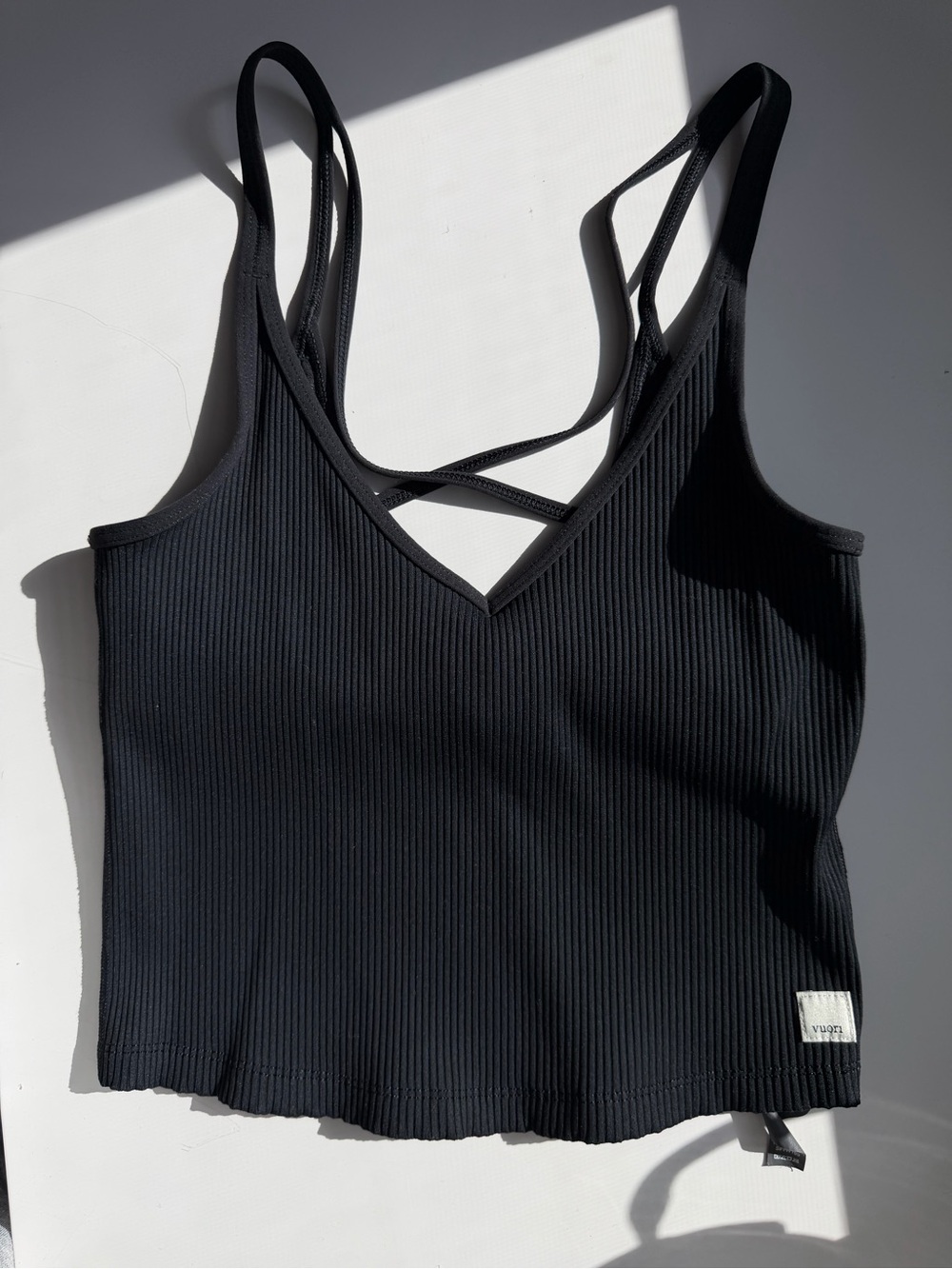 VUORI Yoga Ribbed Crop Top